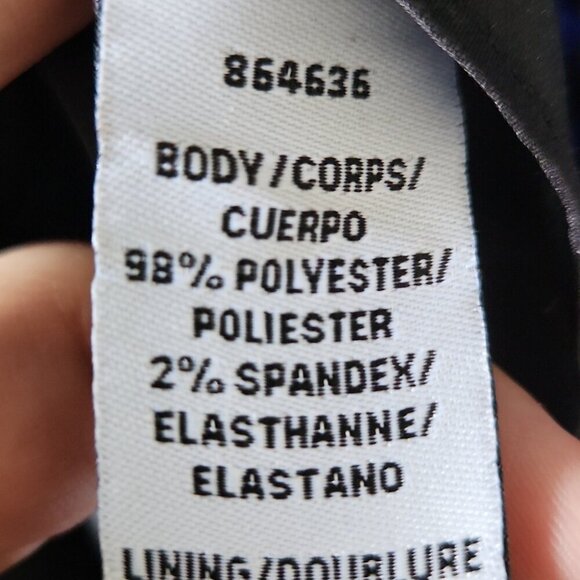 BRIAN BAILEY | Jacquard gown dress strapless hi-lo lace royal blue black sz 12 - Picture 7 of 8